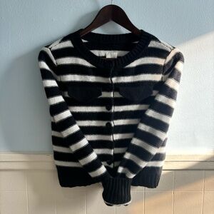Anthropologie Cashmere Striped Cardigan